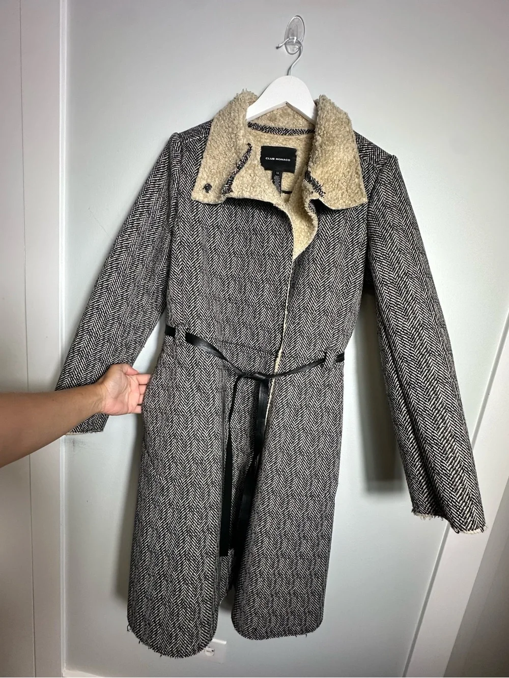 Club Monaco Wool Button Coat Size S/P